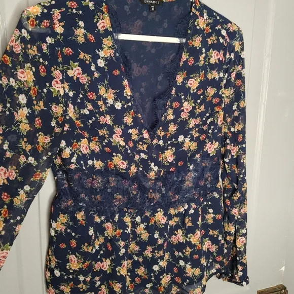 2/$30 Floral Dynamite Blouse - Picture 2 of 6